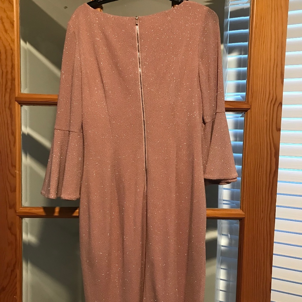 Peach sequined dress
